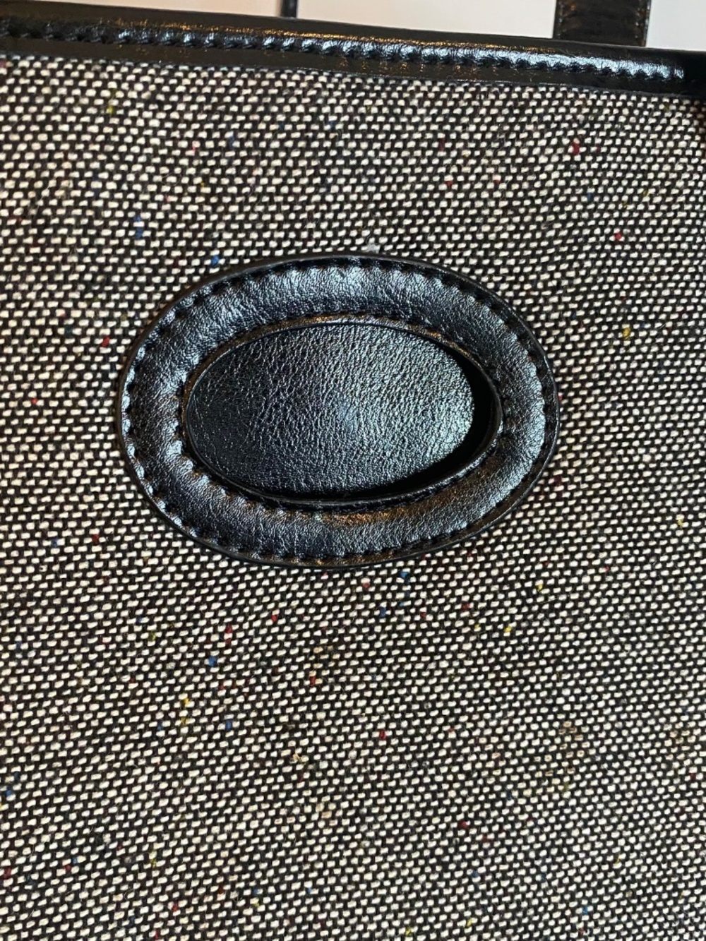 Thirty One Cindy Tote, Black/Gray Tweed - Picture 4 of 6